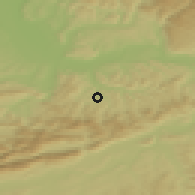 Shaded relief of the 51 km around Bubendorf, drawn from the GMTED2010 grid