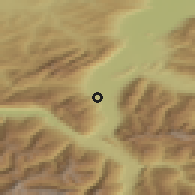 Shaded relief of the 51 km around Buchs, drawn from the GMTED2010 grid