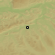 Shaded relief of the 51 km around Buchs, drawn from the GMTED2010 grid
