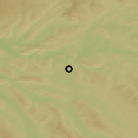 Shaded relief of the 51 km around Bülach, drawn from the GMTED2010 grid