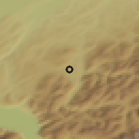 Shaded relief of the 51 km around Bulle, drawn from the GMTED2010 grid