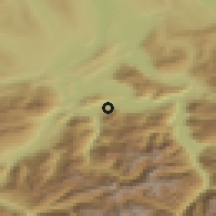 Shaded relief of the 51 km around Buochs, drawn from the GMTED2010 grid