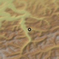 Shaded relief of the 51 km around Bürglen, drawn from the GMTED2010 grid