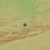 Shaded relief of the 51 km around Büsserach, drawn from the GMTED2010 grid