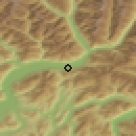 Shaded relief of the 51 km around Cadenazzo, drawn from the GMTED2010 grid