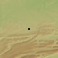 Shaded relief of the 51 km around Alle, drawn from the GMTED2010 grid