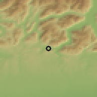 Shaded relief of the 51 km around Chiasso, drawn from the GMTED2010 grid