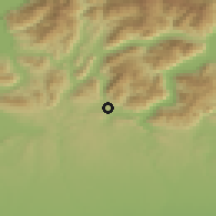 Shaded relief of the 51 km around Coldrerio, drawn from the GMTED2010 grid