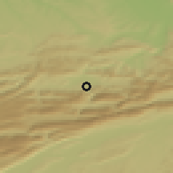 Shaded relief of the 51 km around Courrendlin, drawn from the GMTED2010 grid