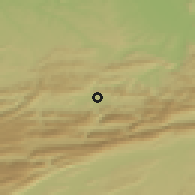 Shaded relief of the 51 km around Courroux, drawn from the GMTED2010 grid