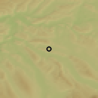 Shaded relief of the 51 km around Dällikon, drawn from the GMTED2010 grid
