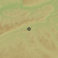 Shaded relief of the 51 km around Däniken, drawn from the GMTED2010 grid