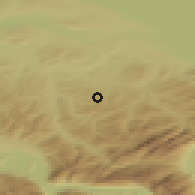 Shaded relief of the 51 km around Degersheim, drawn from the GMTED2010 grid