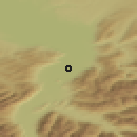 Shaded relief of the 51 km around Diepoldsau, drawn from the GMTED2010 grid