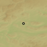 Shaded relief of the 50 km around Diessenhofen, drawn from the GMTED2010 grid