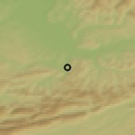 Shaded relief of the 51 km around Dornach, drawn from the GMTED2010 grid