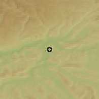 Shaded relief of the 51 km around Döttingen, drawn from the GMTED2010 grid