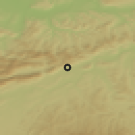 Shaded relief of the 51 km around Egerkingen, drawn from the GMTED2010 grid
