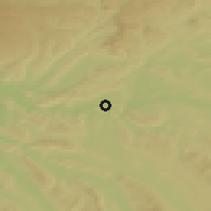 Shaded relief of the 51 km around Eglisau, drawn from the GMTED2010 grid