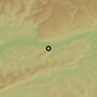 Shaded relief of the 51 km around Eiken, drawn from the GMTED2010 grid