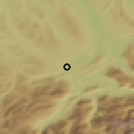 Shaded relief of the 51 km around Emmen, drawn from the GMTED2010 grid