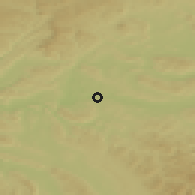 Shaded relief of the 51 km around Andelfingen, drawn from the GMTED2010 grid
