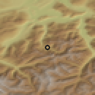 Shaded relief of the 51 km around Engelberg, drawn from the GMTED2010 grid