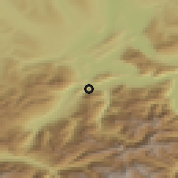 Shaded relief of the 51 km around Ennetmoos, drawn from the GMTED2010 grid