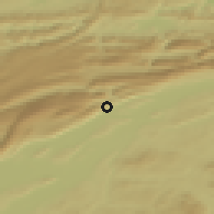 Shaded relief of the 51 km around Evilard, drawn from the GMTED2010 grid