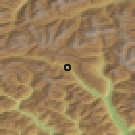 Shaded relief of the 51 km around Faido, drawn from the GMTED2010 grid