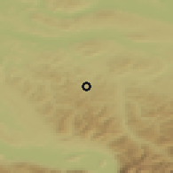 Shaded relief of the 51 km around Fischingen, drawn from the GMTED2010 grid