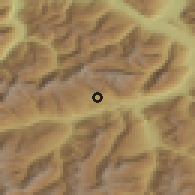 Shaded relief of the 51 km around Flims, drawn from the GMTED2010 grid