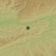 Shaded relief of the 51 km around Frick, drawn from the GMTED2010 grid