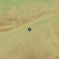Shaded relief of the 51 km around Fulenbach, drawn from the GMTED2010 grid