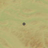 Shaded relief of the 51 km around Gachnang, drawn from the GMTED2010 grid