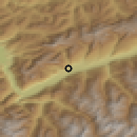 Shaded relief of the 51 km around Ardon, drawn from the GMTED2010 grid
