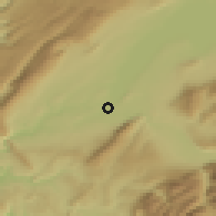 Shaded relief of the 51 km around Geneva, drawn from the GMTED2010 grid