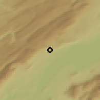 Shaded relief of the 51 km around Genolier, drawn from the GMTED2010 grid