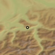 Shaded relief of the 51 km around Gersau, drawn from the GMTED2010 grid