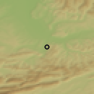 Shaded relief of the 51 km around Arlesheim, drawn from the GMTED2010 grid