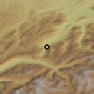 Shaded relief of the 51 km around Giswil, drawn from the GMTED2010 grid