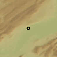 Shaded relief of the 51 km around Gland, drawn from the GMTED2010 grid