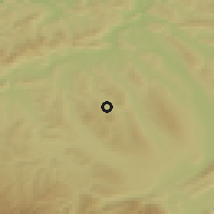 Shaded relief of the 51 km around Gontenschwil, drawn from the GMTED2010 grid