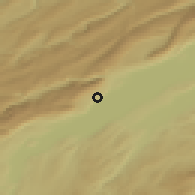 Shaded relief of the 51 km around Gorgier, drawn from the GMTED2010 grid