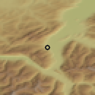 Shaded relief of the 51 km around Grabs, drawn from the GMTED2010 grid