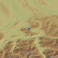 Shaded relief of the 51 km around Arth, drawn from the GMTED2010 grid