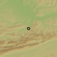 Shaded relief of the 51 km around Grellingen, drawn from the GMTED2010 grid