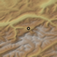 Shaded relief of the 51 km around Grindelwald, drawn from the GMTED2010 grid