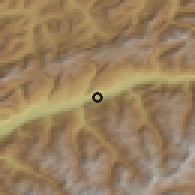 Shaded relief of the 51 km around Grône, drawn from the GMTED2010 grid