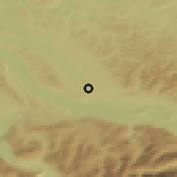 Shaded relief of the 51 km around Grüningen, drawn from the GMTED2010 grid